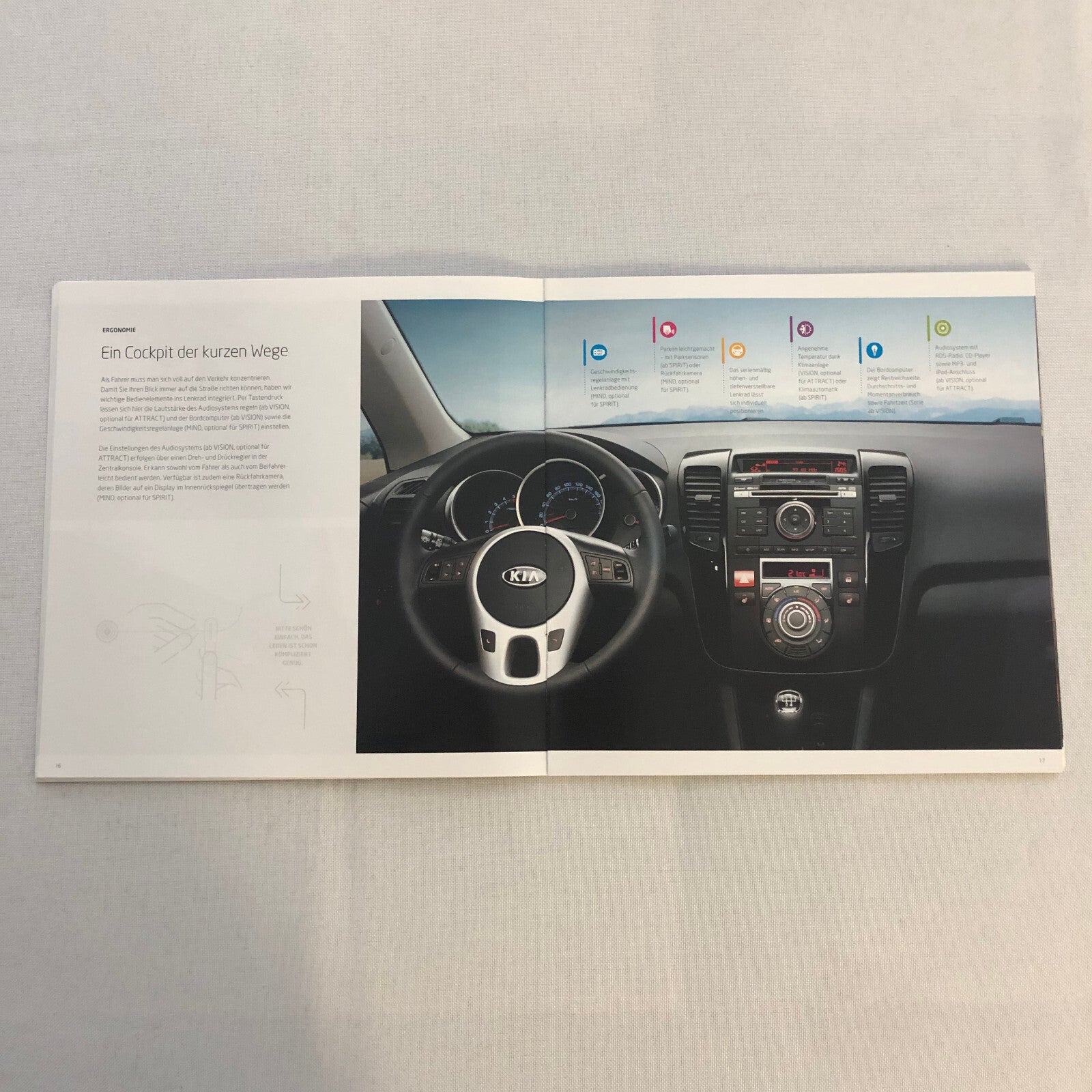 2010 Kia Venga Car Sales Brochure Catalog with Price List GERMAN Market