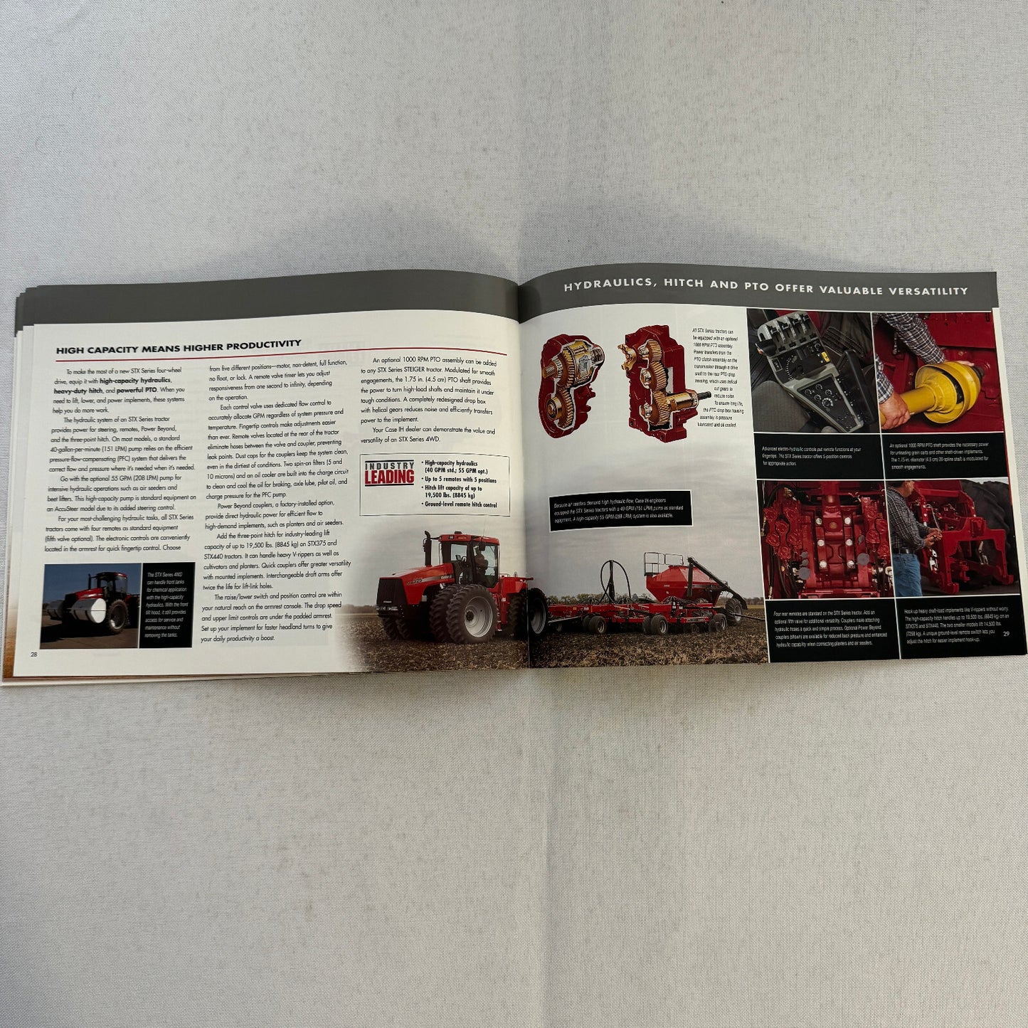 Case STX Series Steiger Tractor Sales Brochure Catalog Advertising 275 to 440 HP