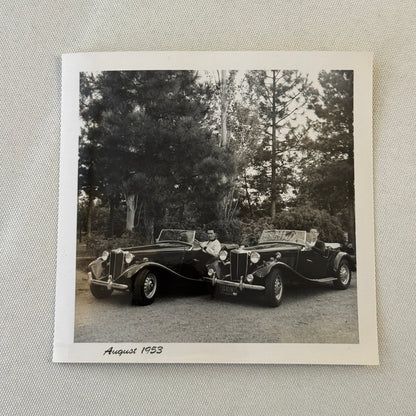 Vintage MG Roadster Car Photo Photograph Print Lot 13x 1953