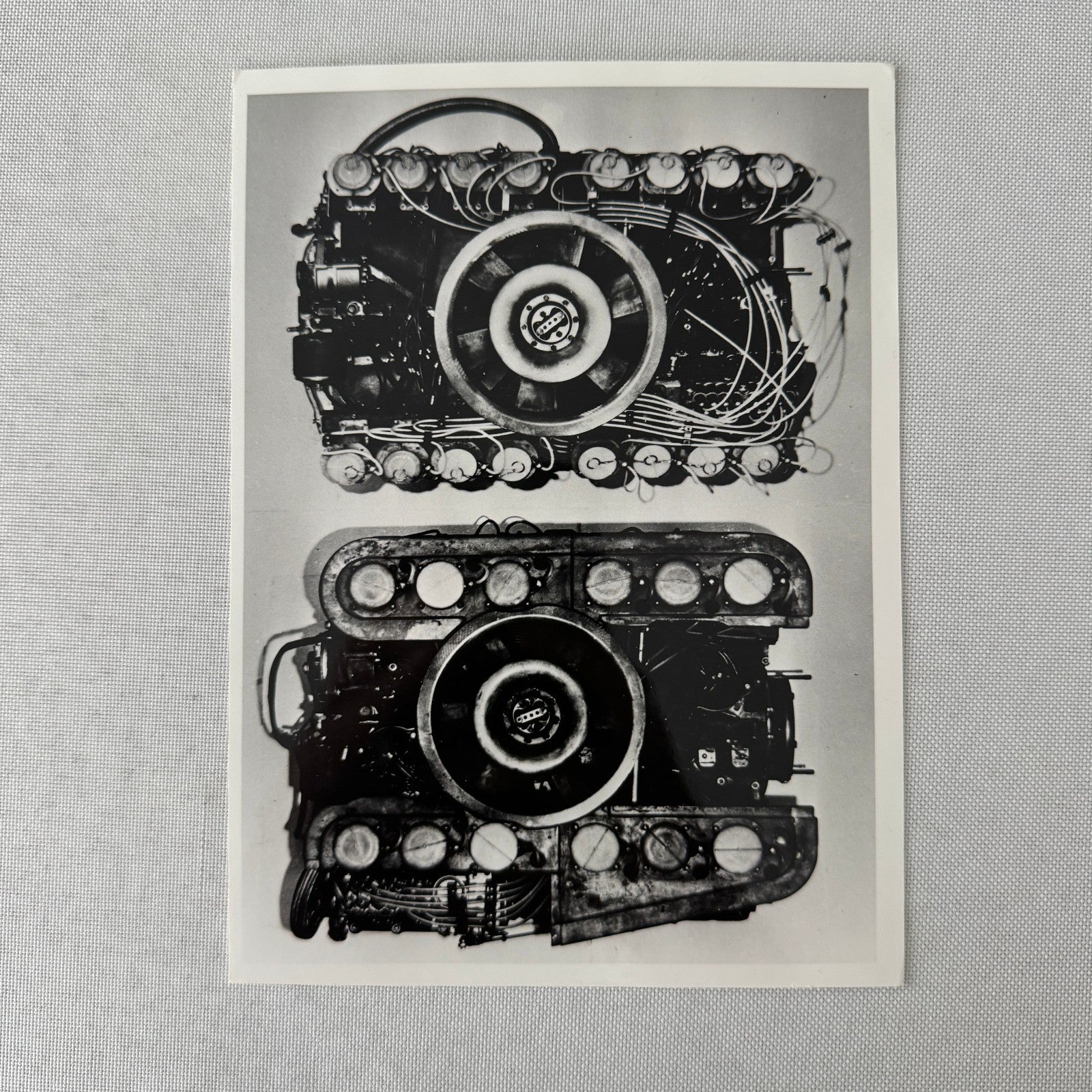 Porsche Racing Car Engine Photo Photograph Print Unidentified