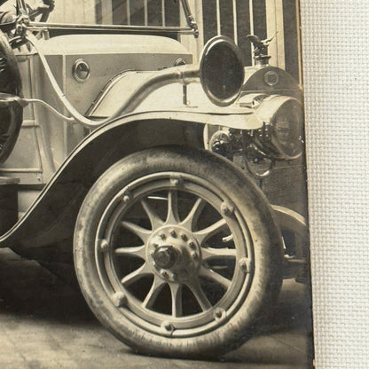Vintage Photograph Photo Man in Early Antique Car Automobile Chauffeur