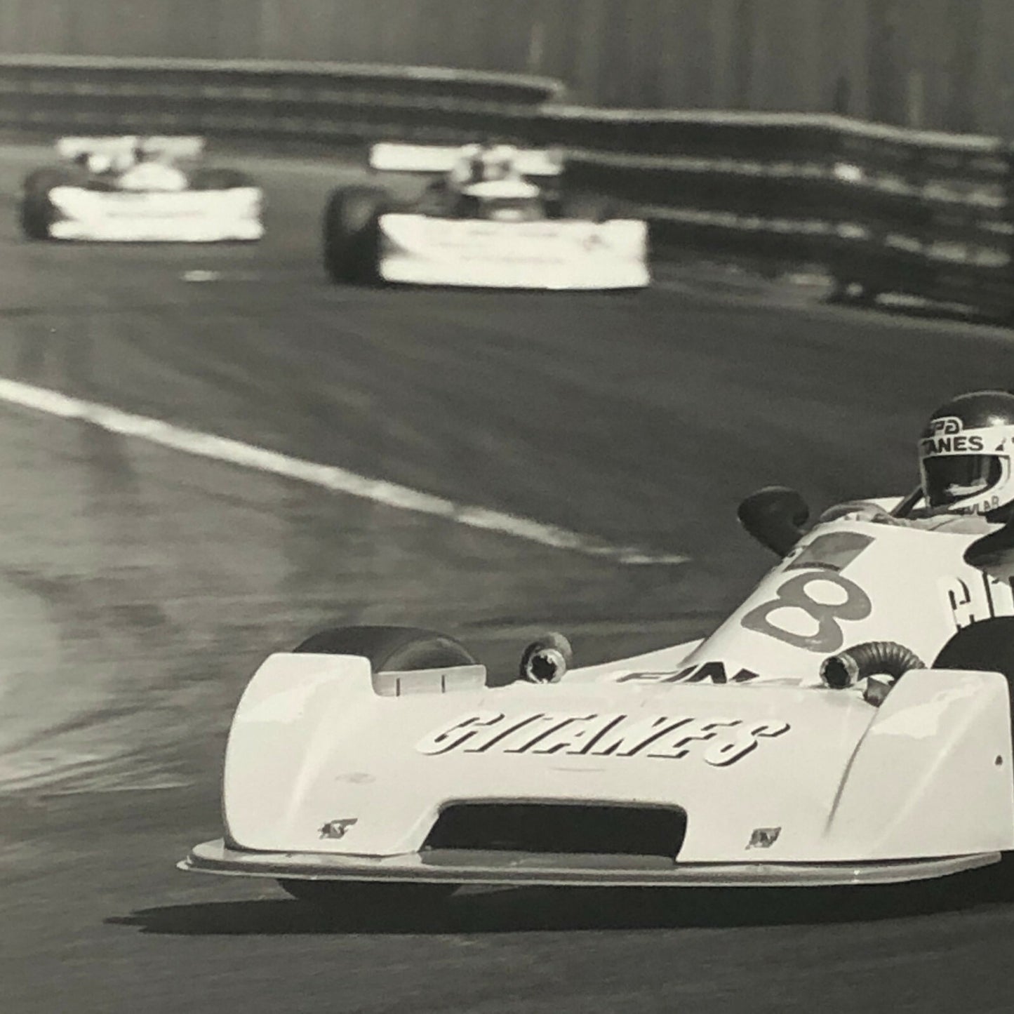 Vintage 1976 Formula 2 F2 Pau Grand Prix Racing Photo Photograph JP Jarier 