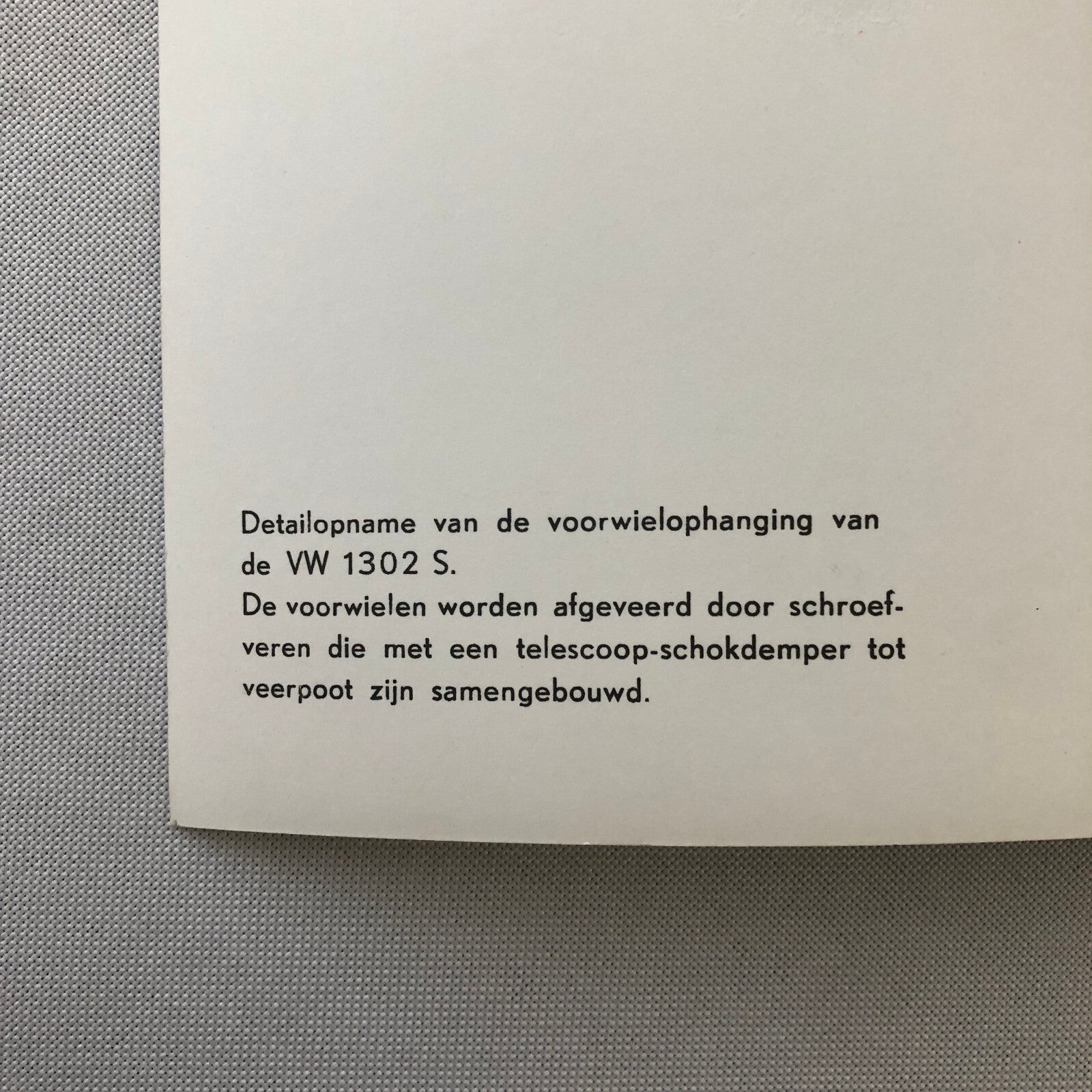 Vintage Volkswagen VW Beetle Factory Press Photo Photograph DUTCH Caption 1970