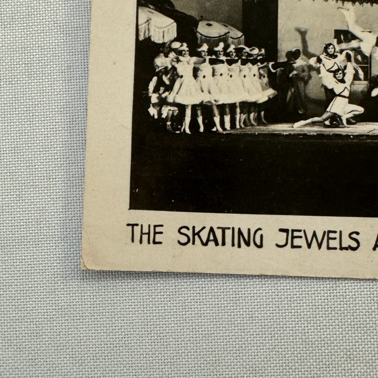 Vintage Circus Performer Postcard Post Card The Jewels Ice Skating Girls Skate