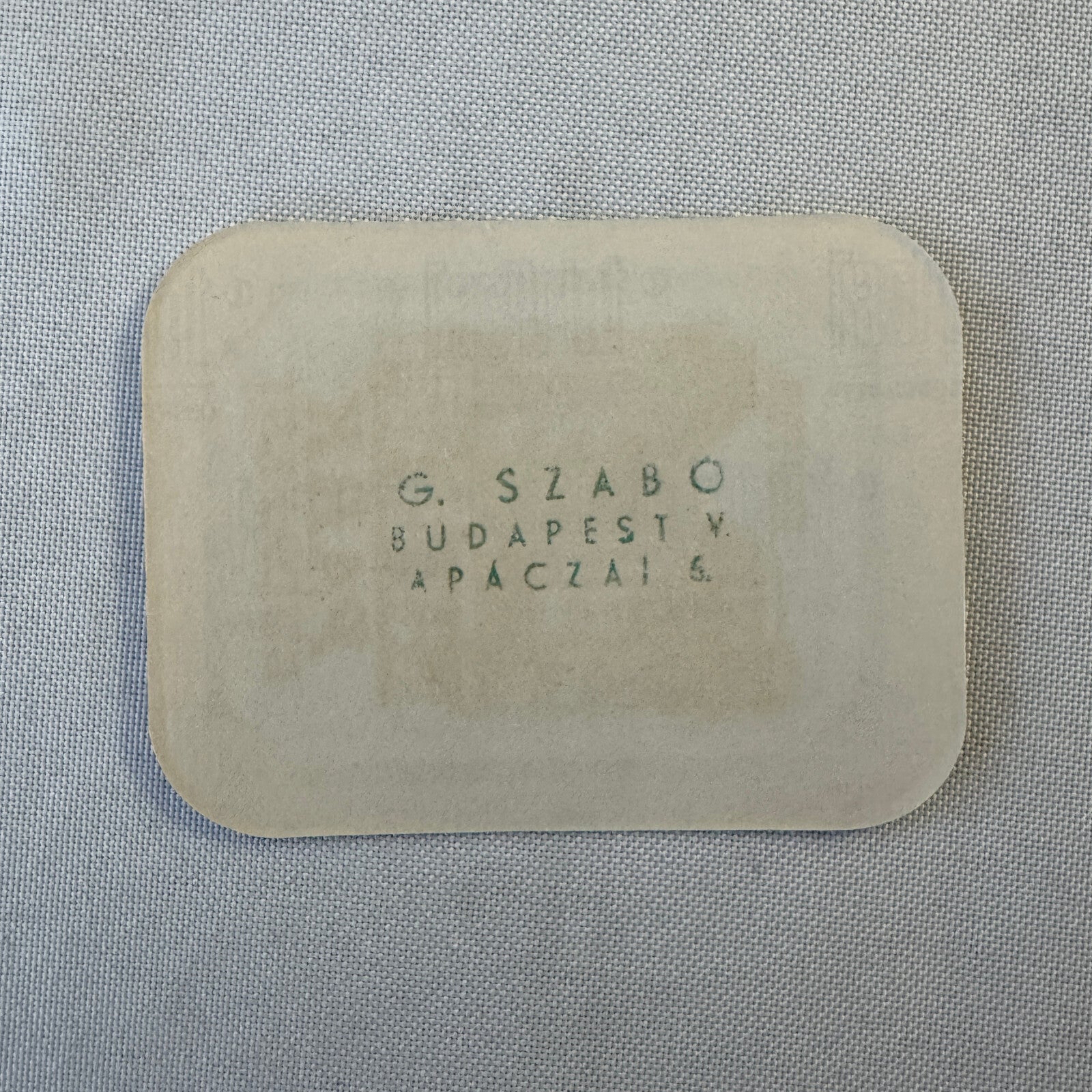 Vintage Hotel Travel Luggage Label Hotel Park Budapest Hungary Hungarian