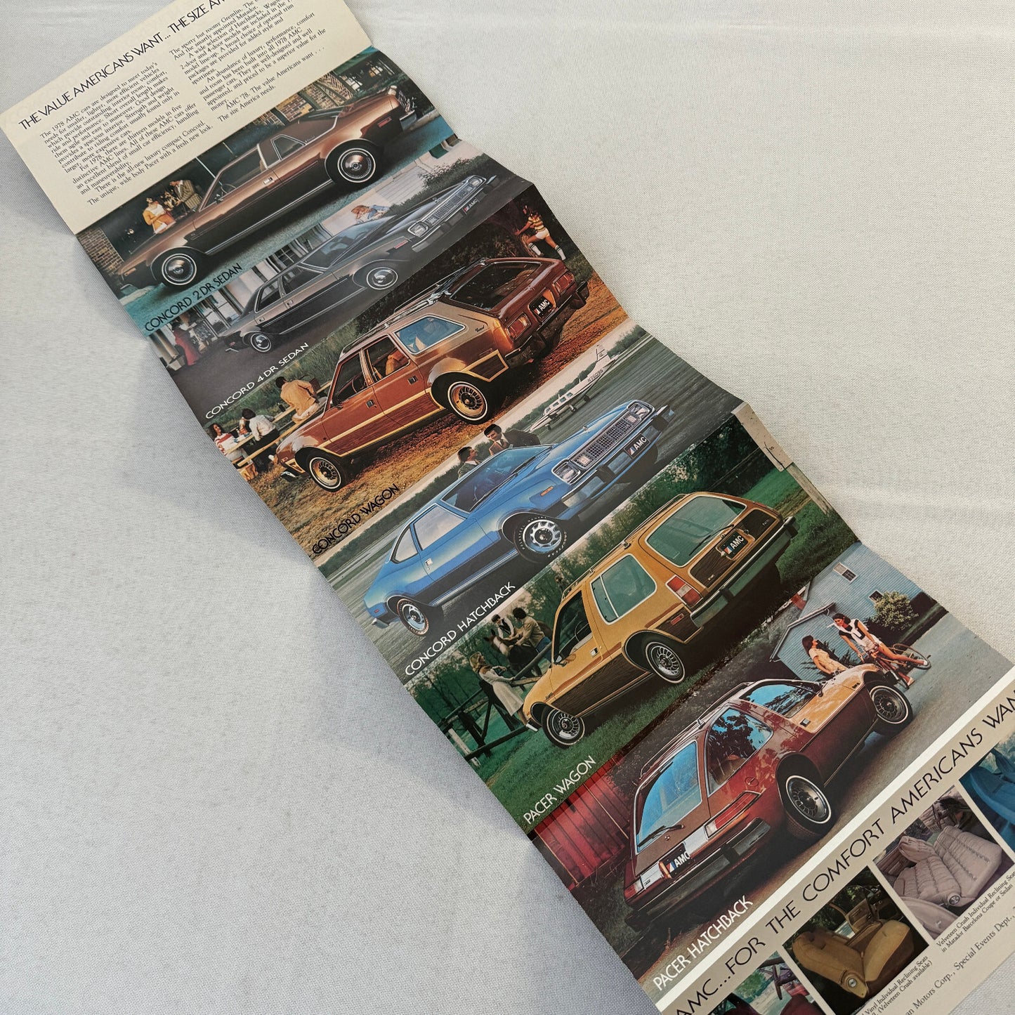 1978 American Motors AMC Sales Brochure Concord Pacer Gremlin AMX Matador