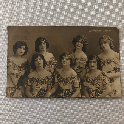 Circus Performer Acrobats Dancer Troupe RPPC Real Photo Postcard Unknown History