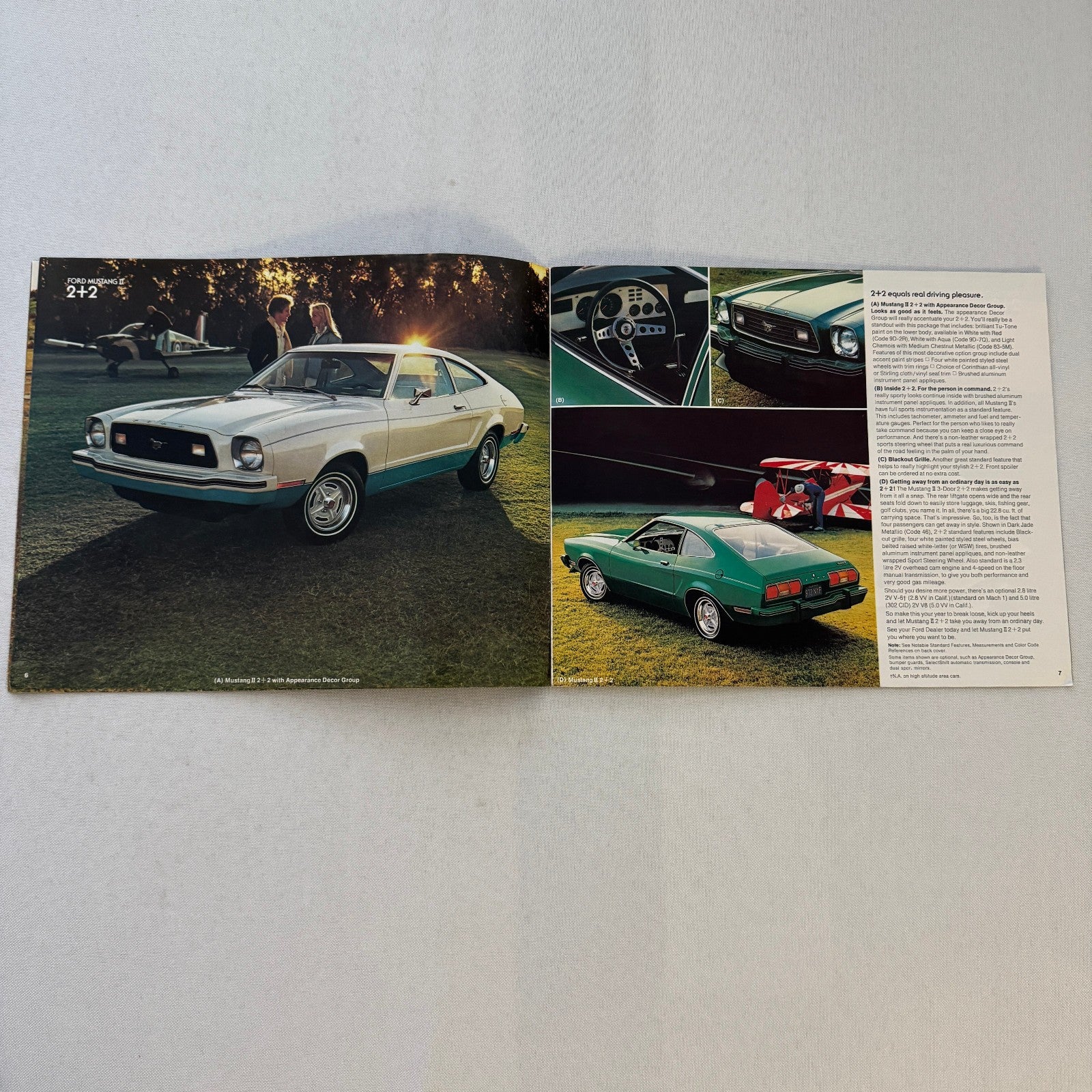 1978 Ford Mustang II Sales Brochure Catalog Mustang Cobra King Cobra Mach 1 Ghia