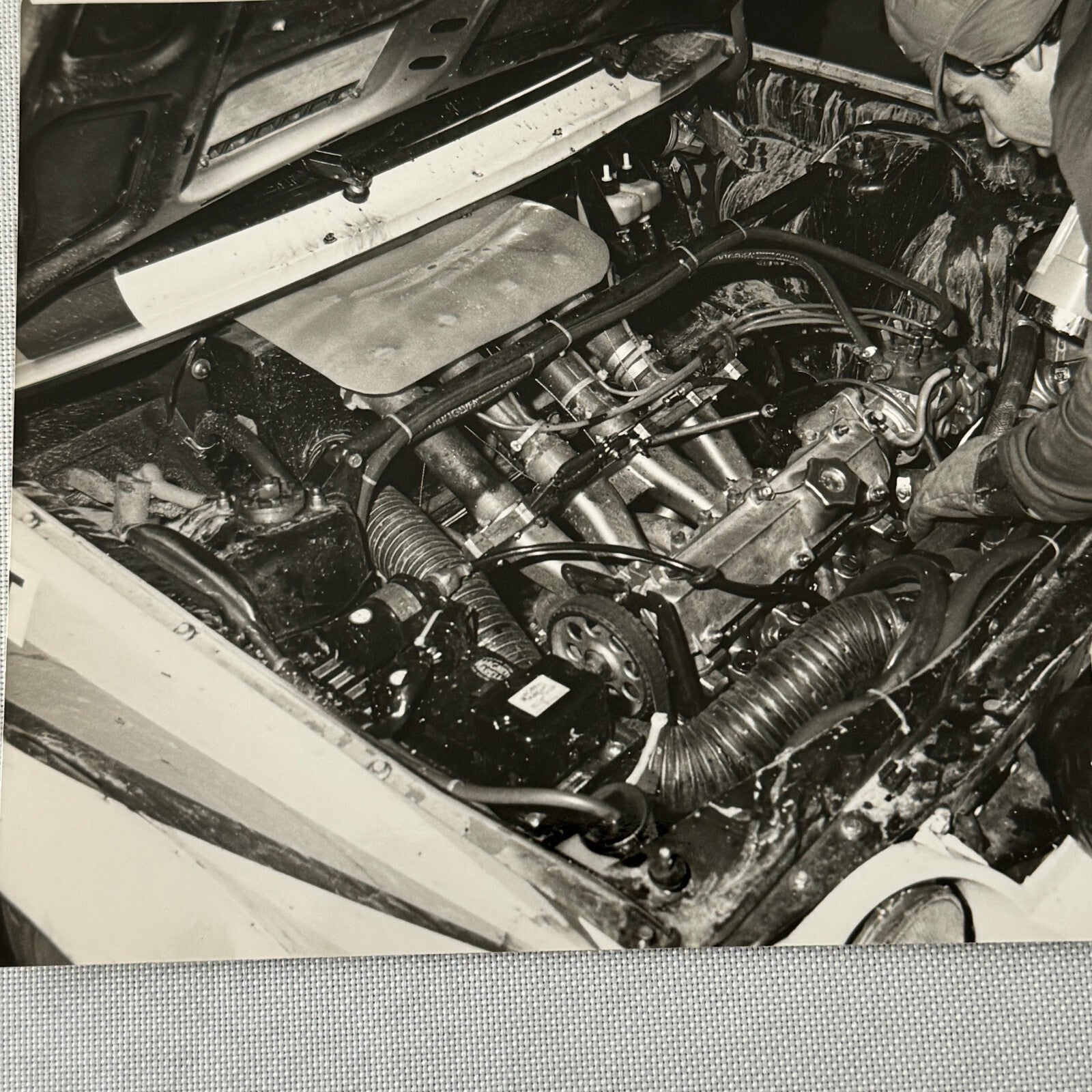 1980 Rallye Monte Carlo Press Photo Photograph DPPI Mechanic Car Engine