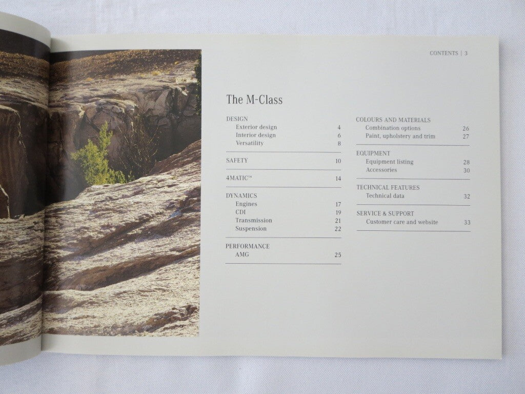 2007 Mercedes M Class Sales Brochure Catalog