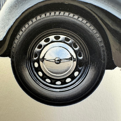 1939 Vauxhall 10 Car Automobile Illustration Art Drawing Hand Drawn Robert Preis