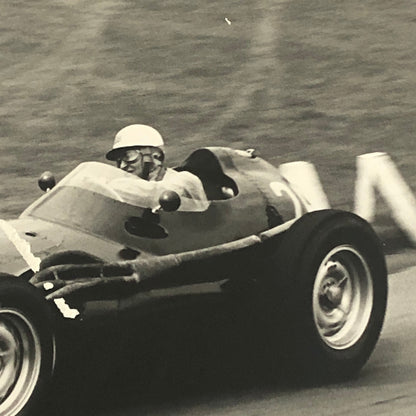 Vintage Racing Photo Photograph BRM Car Harry Schell