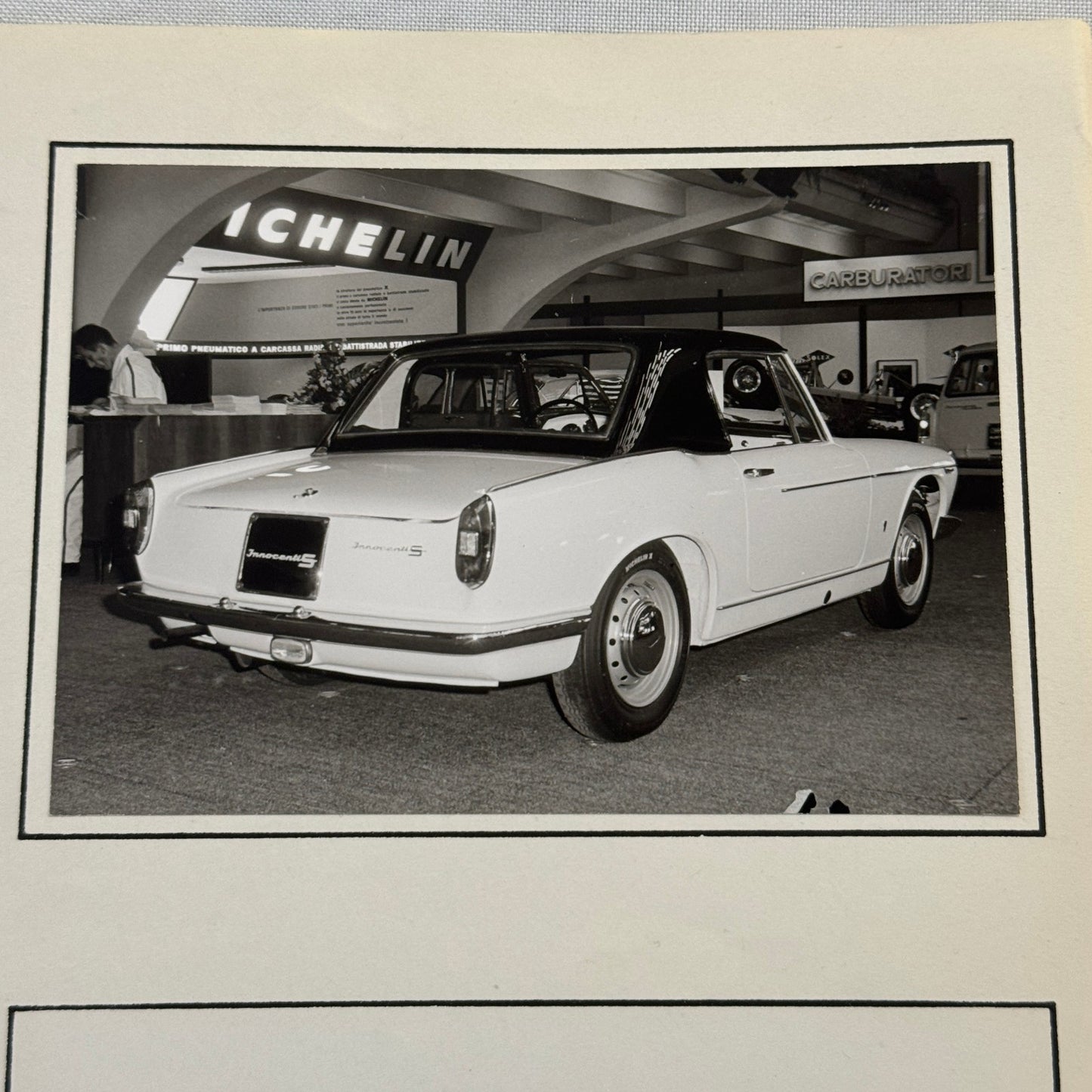 Innocenti S Car Automobile at Atuo Show Vintage Photo Photograph Print Lot 2x