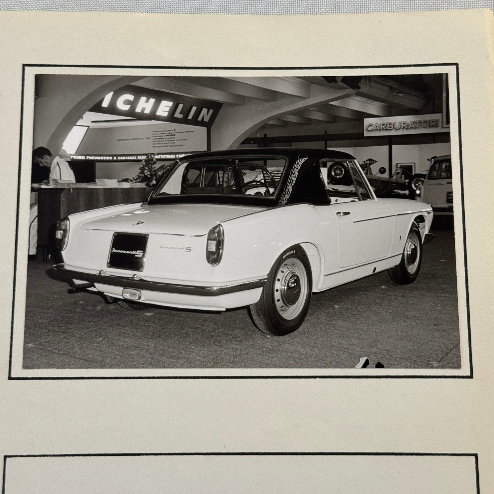 Innocenti S Car Automobile at Atuo Show Vintage Photo Photograph Print Lot 2x