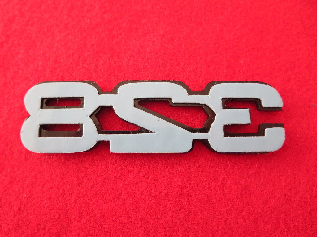 Ferrari 328 Badge Emblem Script Logo - Rare Factory Original 