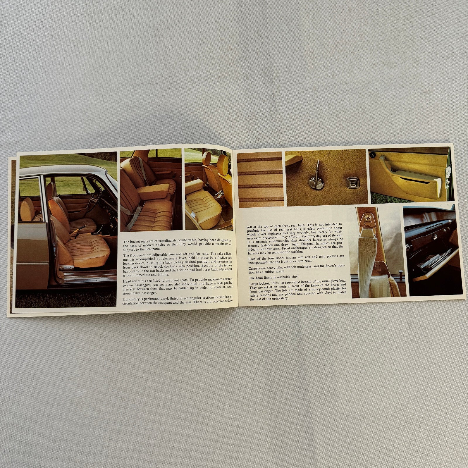 Rover 3500S Car Sales Brochure Catalog Advertising Vintage Rover 3500 S