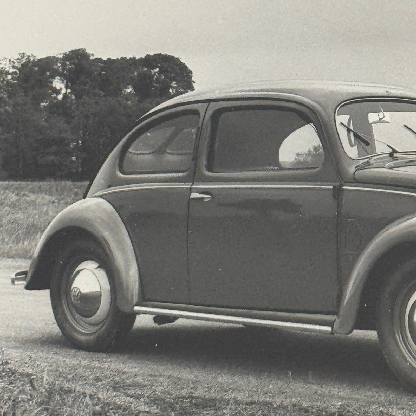 Vintage Volkswagen Beetle Coupe VW Automobile Photo Photograph Print