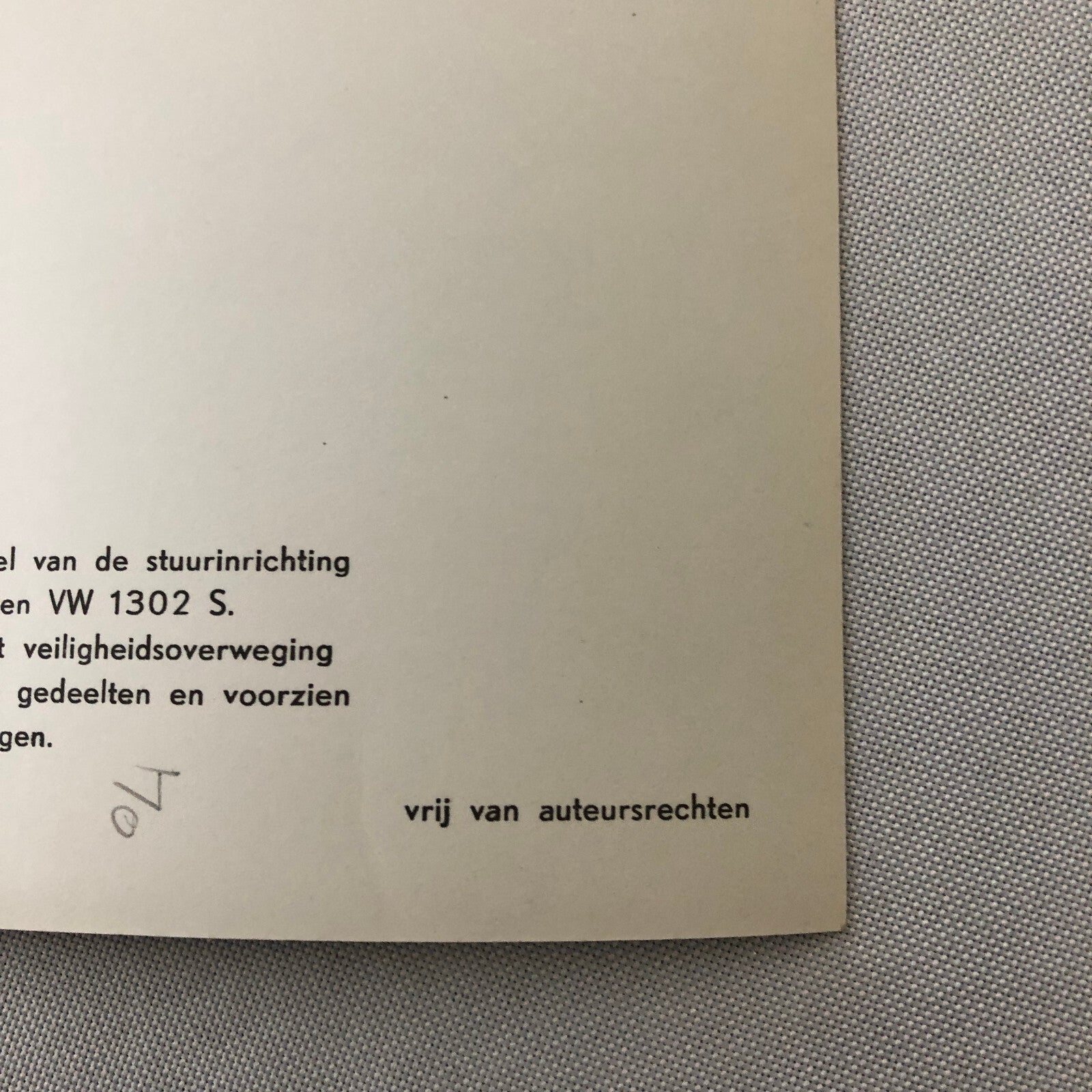 Vintage Volkswagen VW Beetle Factory Press Photo Photograph DUTCH Caption 1970