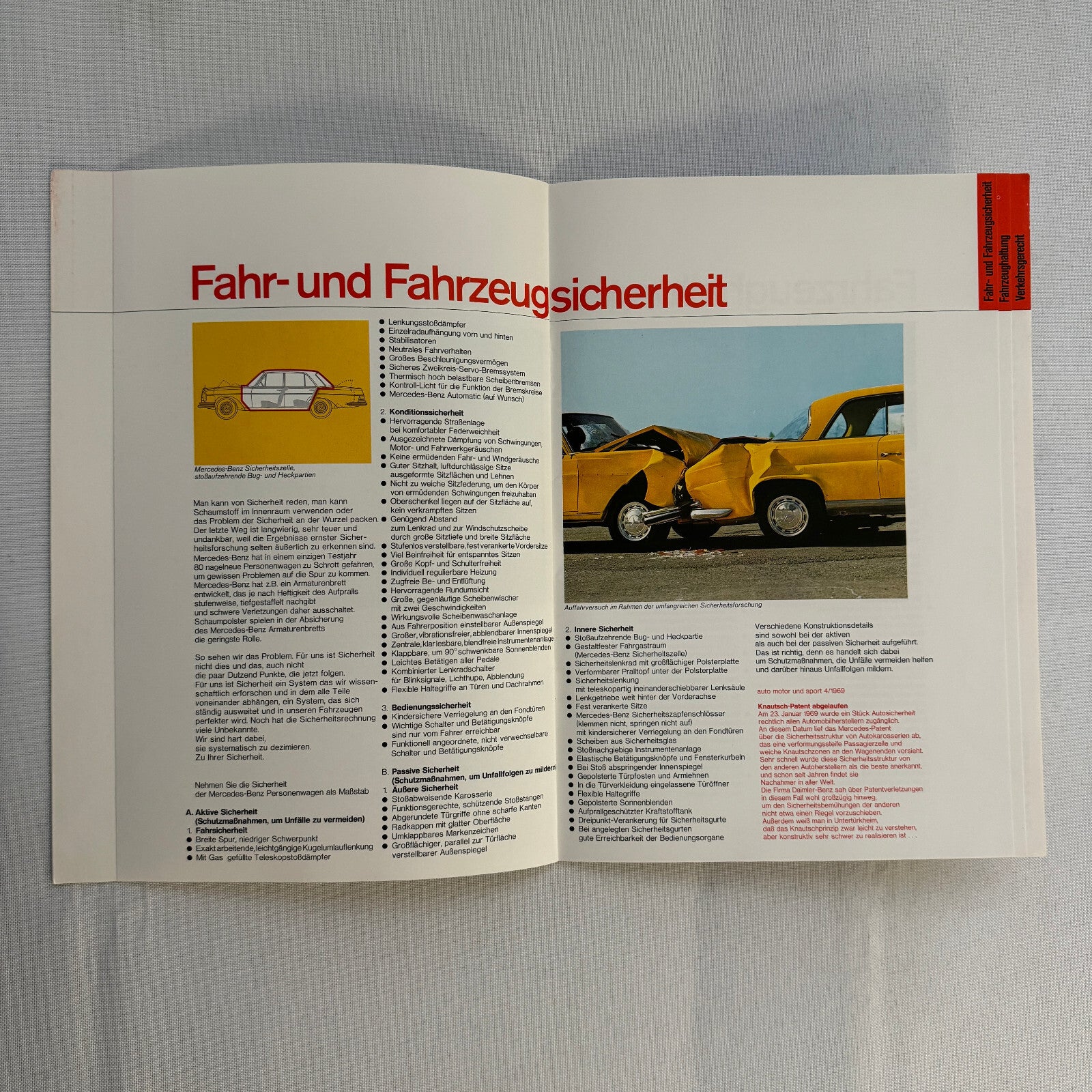 Vintage Mercedes Benz Sales Brochure Catalog 280 SL 300 SEL 600 230 250 GERMAN