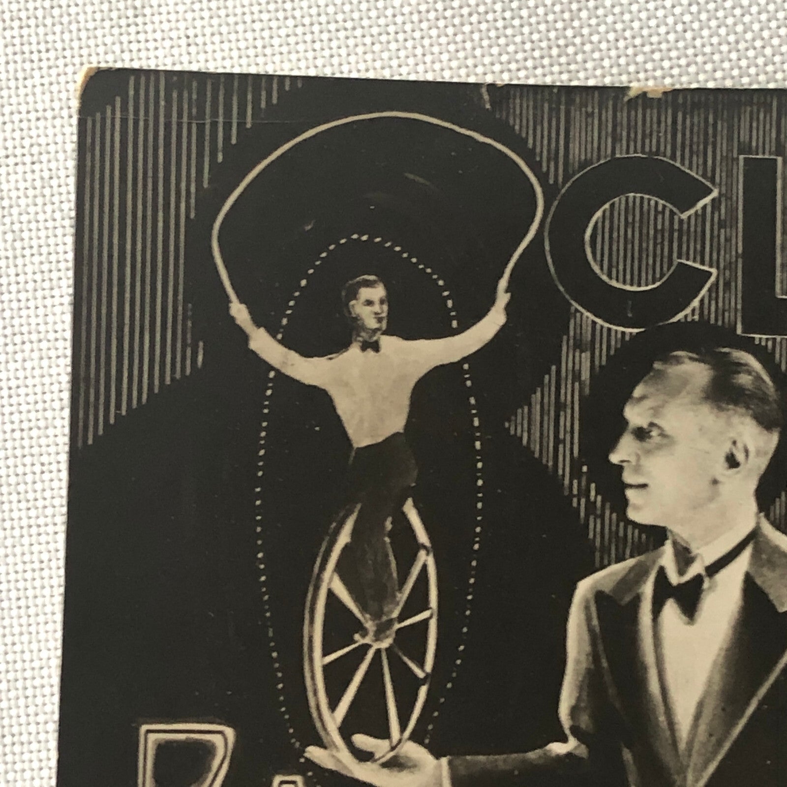 Circus Performer Photo Photograph Clifton Wheel Spring Miracle German Vintage