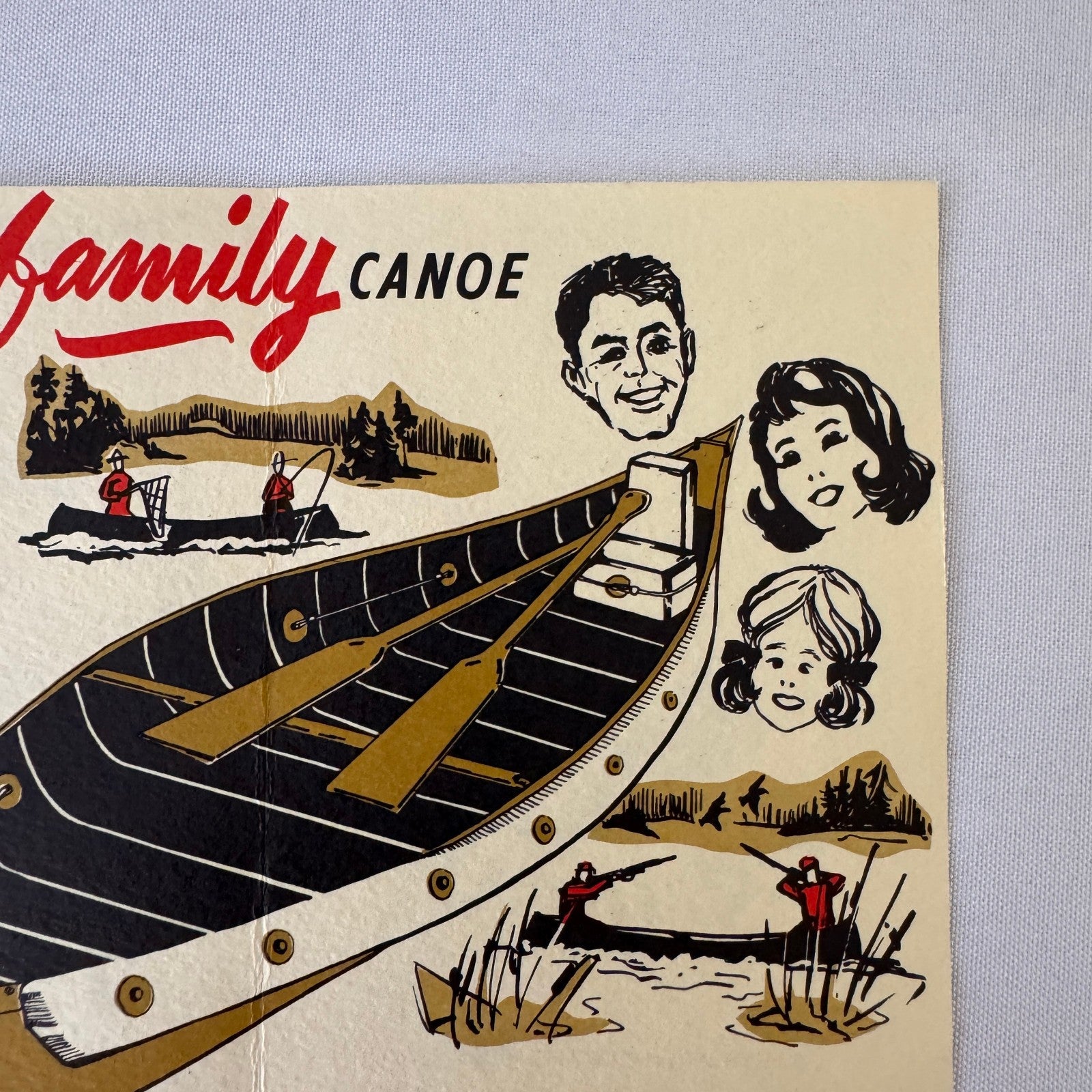 Vintage Manaqua Canoe Boat Advertising Brochure Catalog