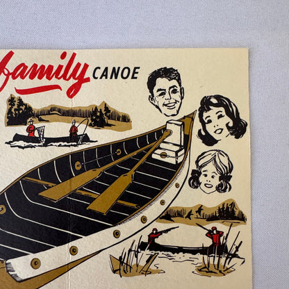 Vintage Manaqua Canoe Boat Advertising Brochure Catalog