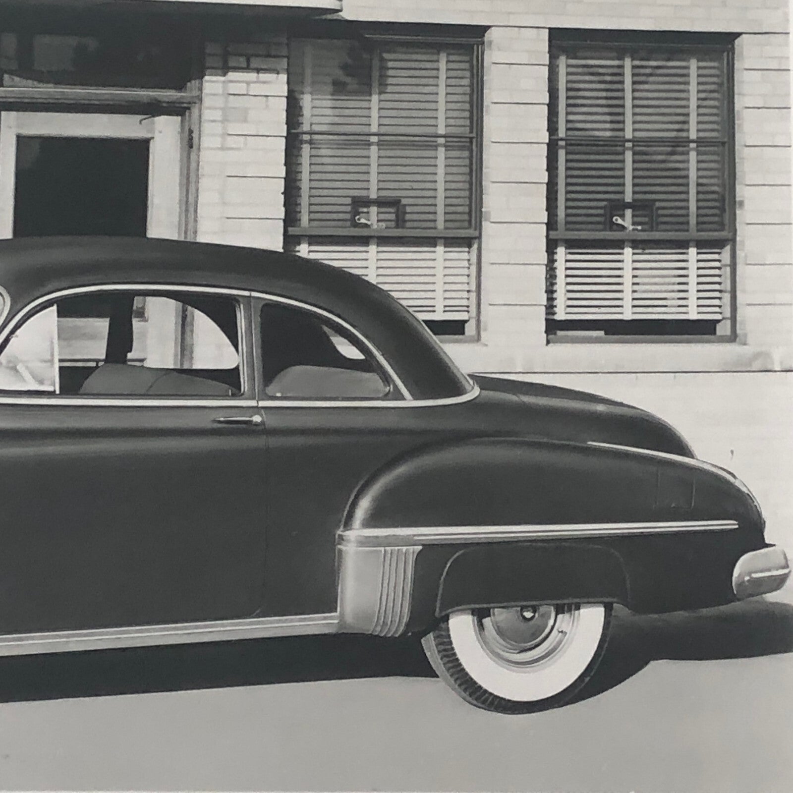 1949 Oldsmobile Series 76 Futuramic Club Coupe Factory Press Photo Photograph