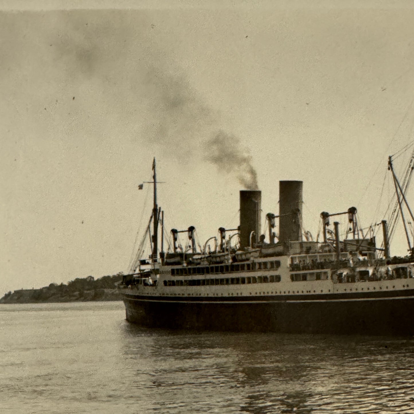 Vintage Ship Boat Photo Photograph