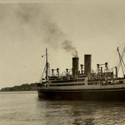 Vintage Ship Boat Photo Photograph