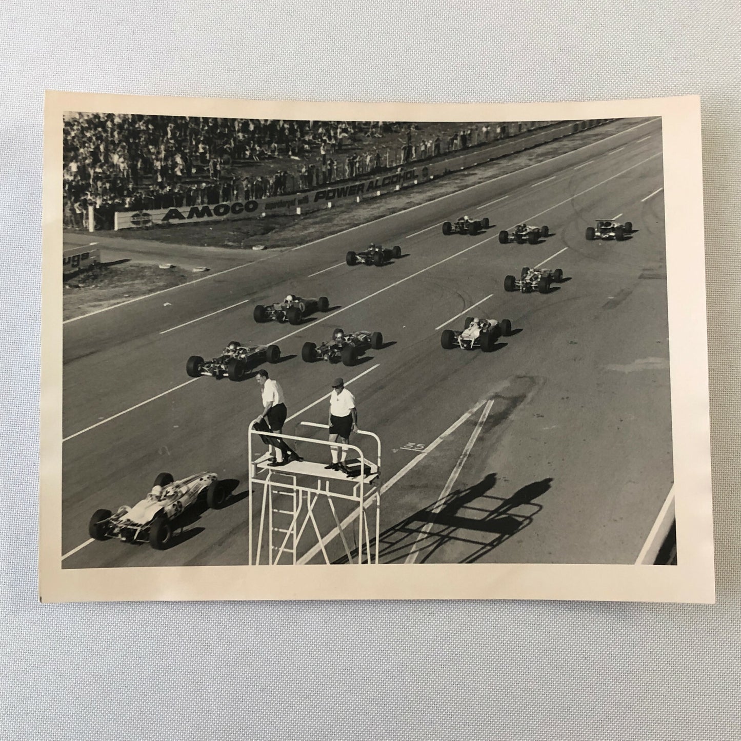 Vintage Racing Car Photo Photograph - Grid Start 