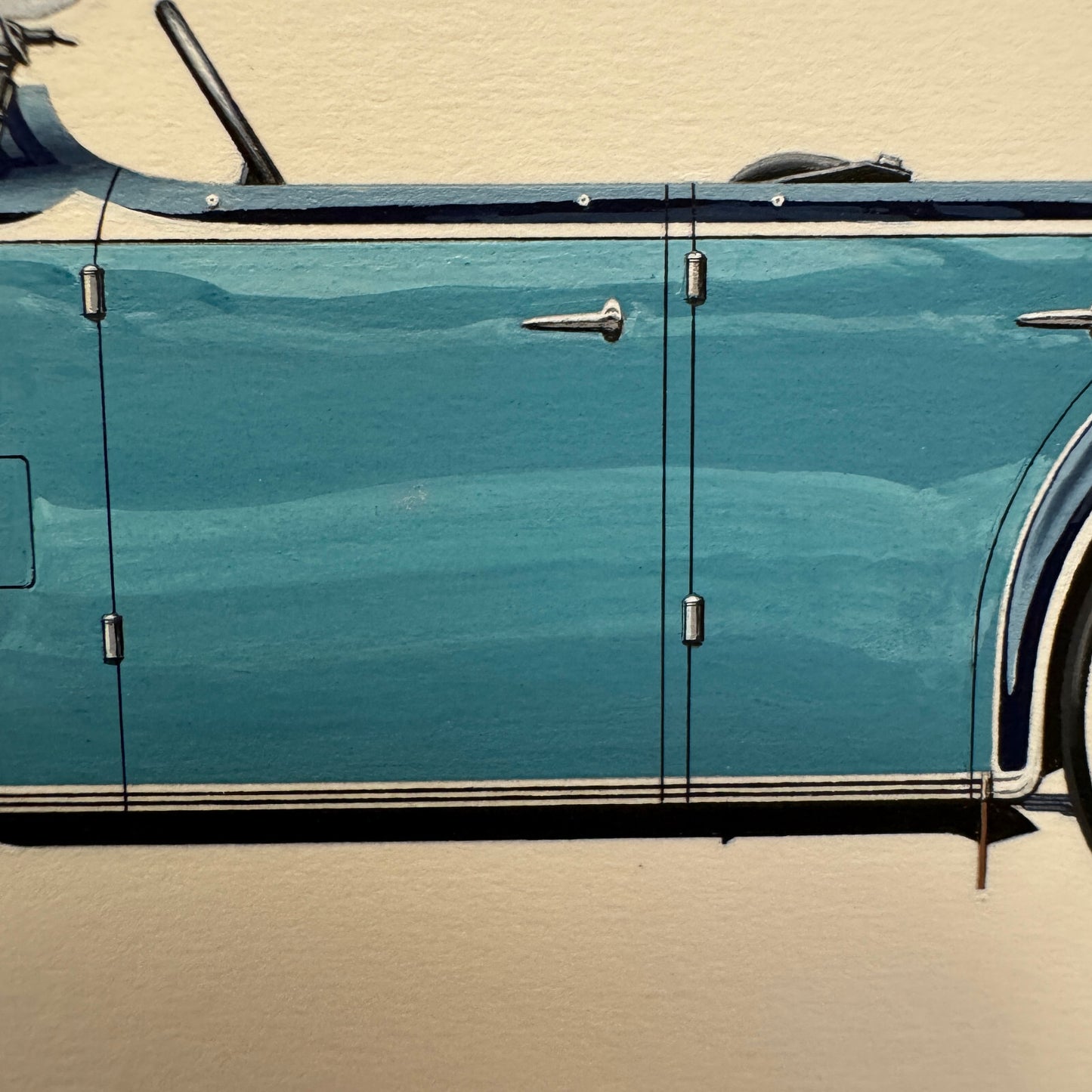 1931 Ruxton Phaeton Car Illustration Art Drawing Hand Drawn Robert Preis