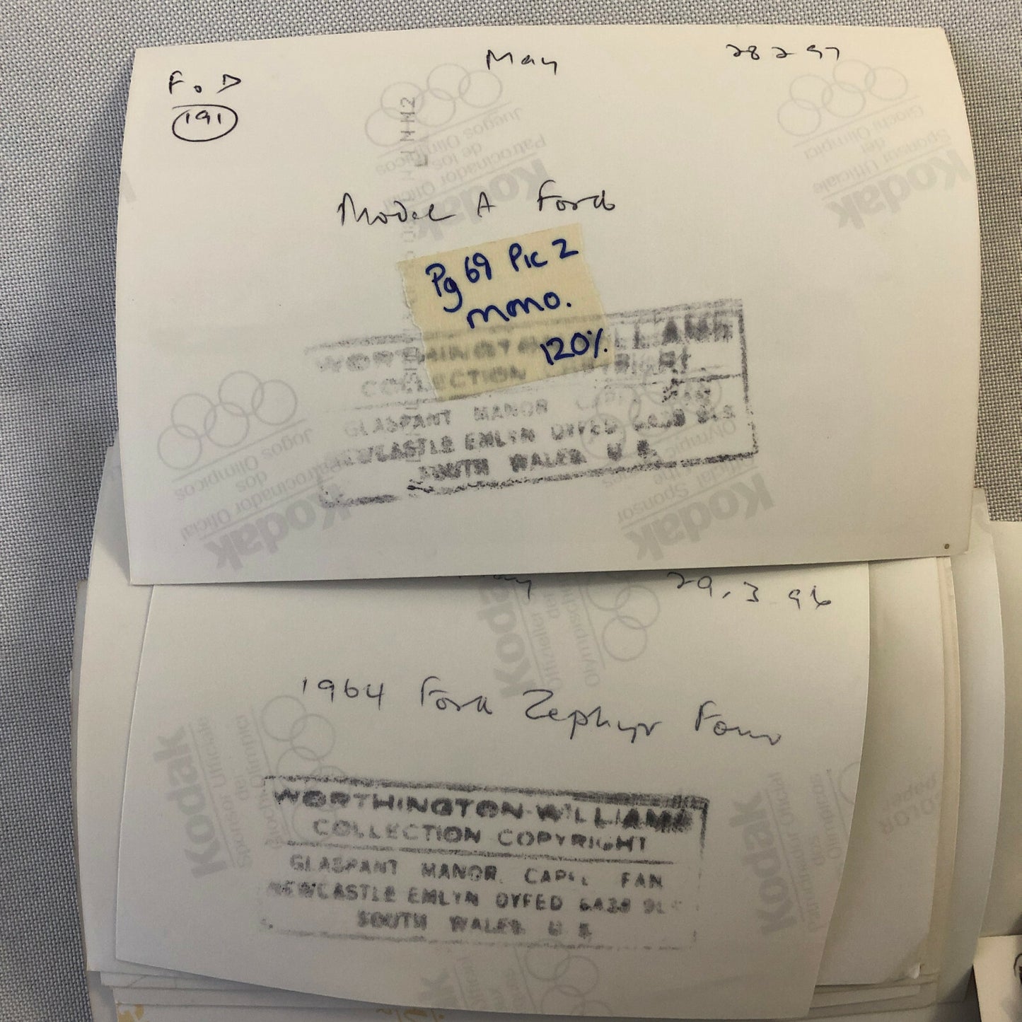 Vintage Ford Car & Truck Barn Find Junk Yard Part Photo Photograph Lot of 30