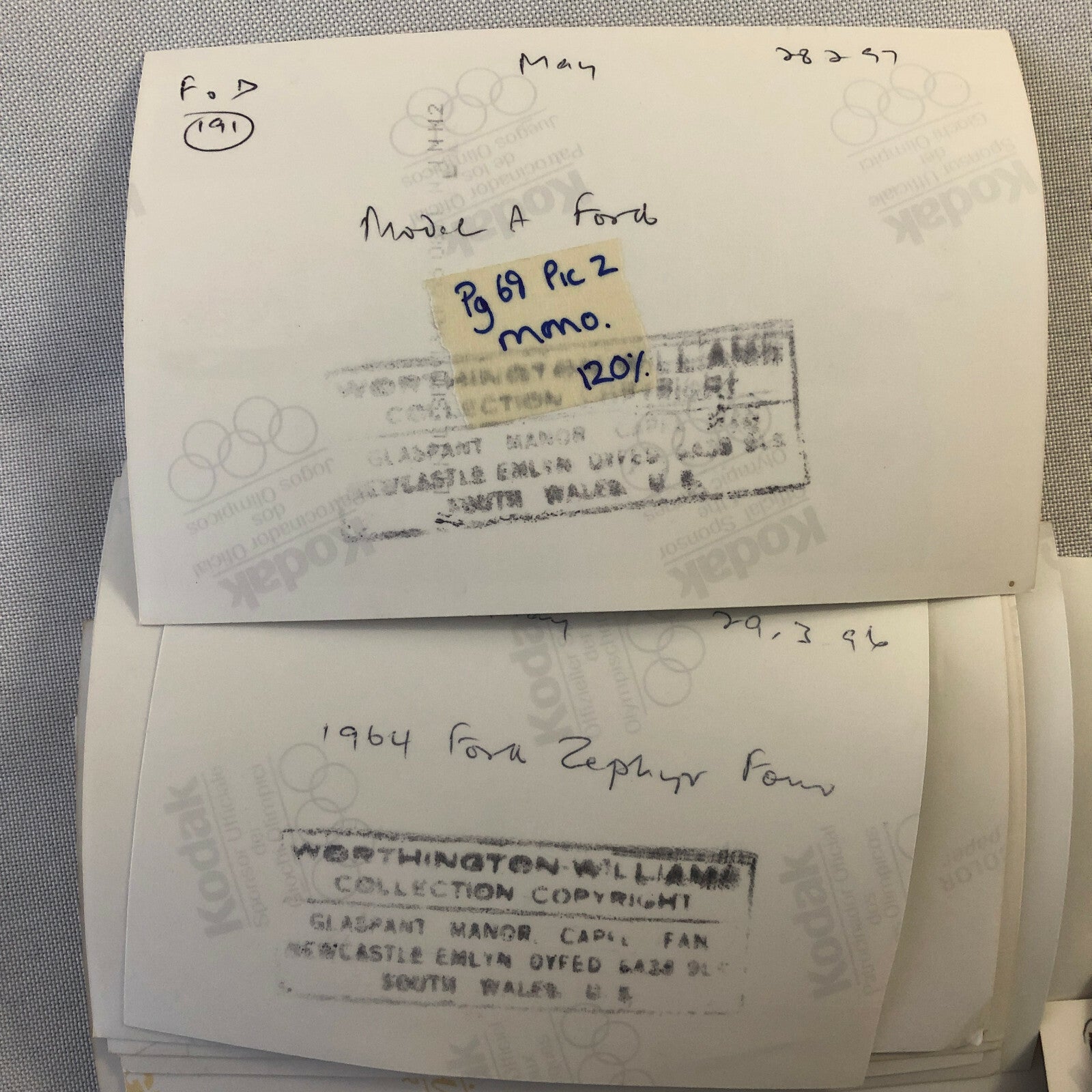 Vintage Ford Car & Truck Barn Find Junk Yard Part Photo Photograph Lot of 30