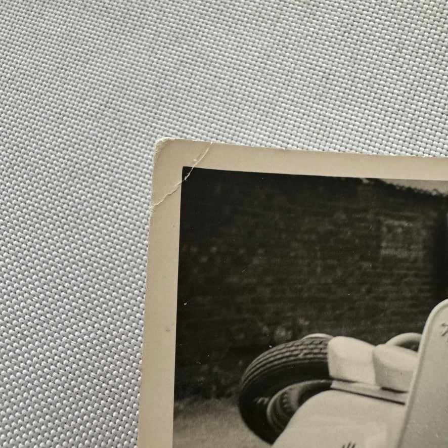 Vintage Scooter Photo Photograph Print Unidentified