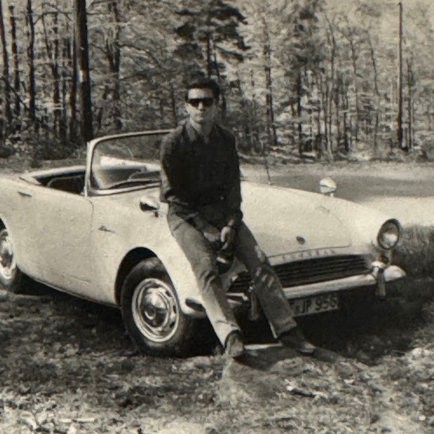 Sunbeam Alpine Car Photo Photograph Snapshot Print Vintage