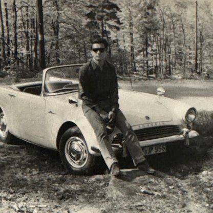 Sunbeam Alpine Car Photo Photograph Snapshot Print Vintage