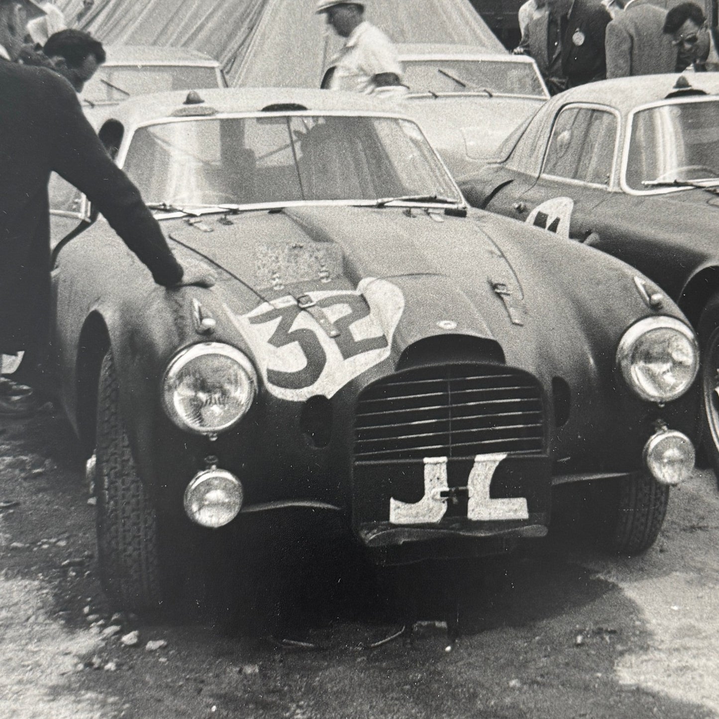 1953 LeMans Racing Photo Photograph Lancia D20C Cars Louis Chiron MODERN Print