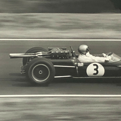 Vintage Racing Photo Photograph Jack Brabham Driver Race Car DPPI 