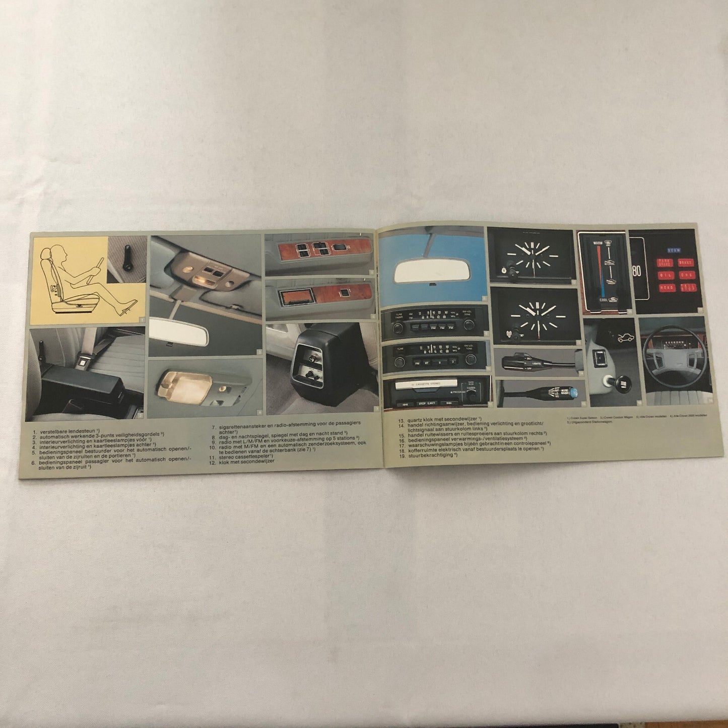 Vintage Toyota Crown Car Sales Brochure Catalog GERMAN TEXT European 2000 2600