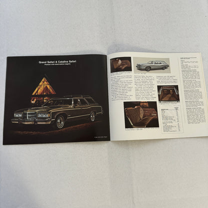 1975 Pontiac Car Sales Brochure Catalog Firebird Grand Am LeMans Grand Ville +