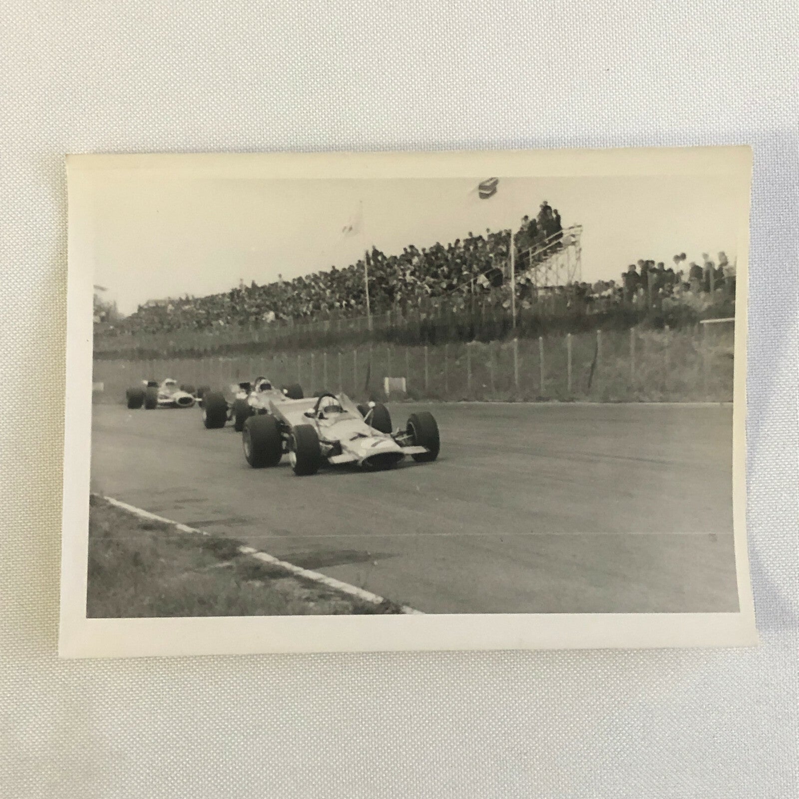 Vintage Racing Car Driver Photo Photograph Print 