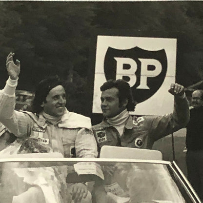 Vintage 1975 Formula 2 F2 Racing Photo Photograph Rouen Grand Prix Drivers 
