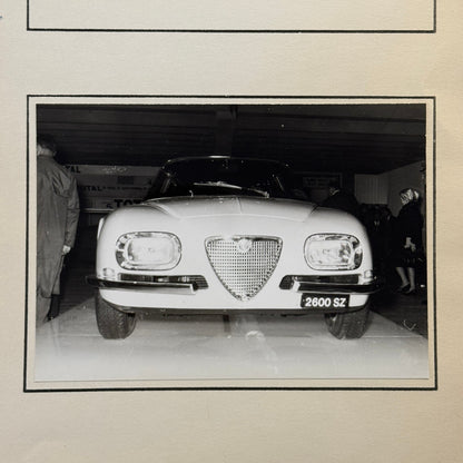 Alfa Romoe 2600 SZ Car Photo Photograph Vintage