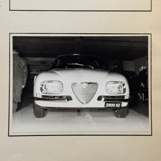 Alfa Romoe 2600 SZ Car Photo Photograph Vintage