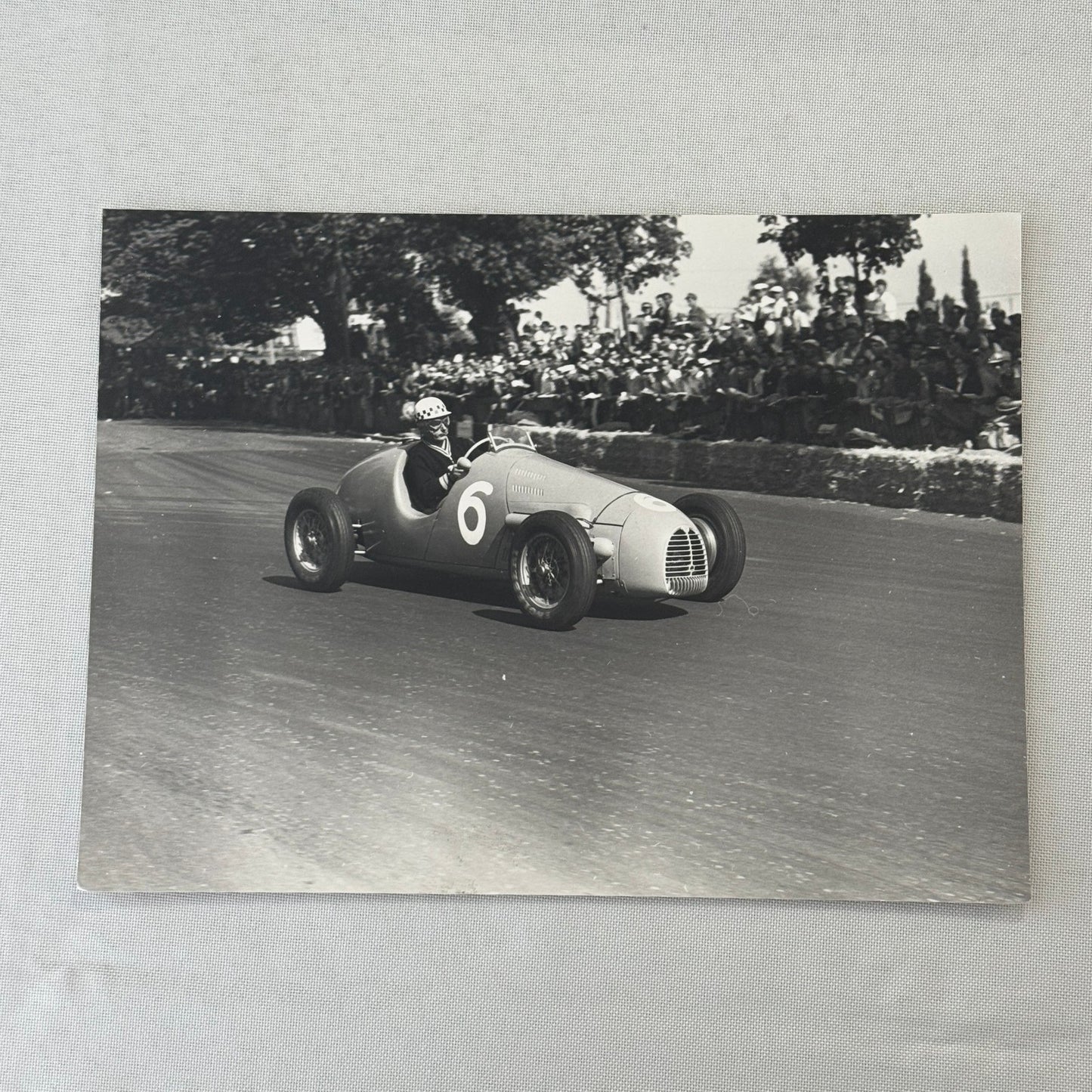 Jean Behra Racing Driver 1952 Swiss Grand Prix Gordini Car Photo Photograph
