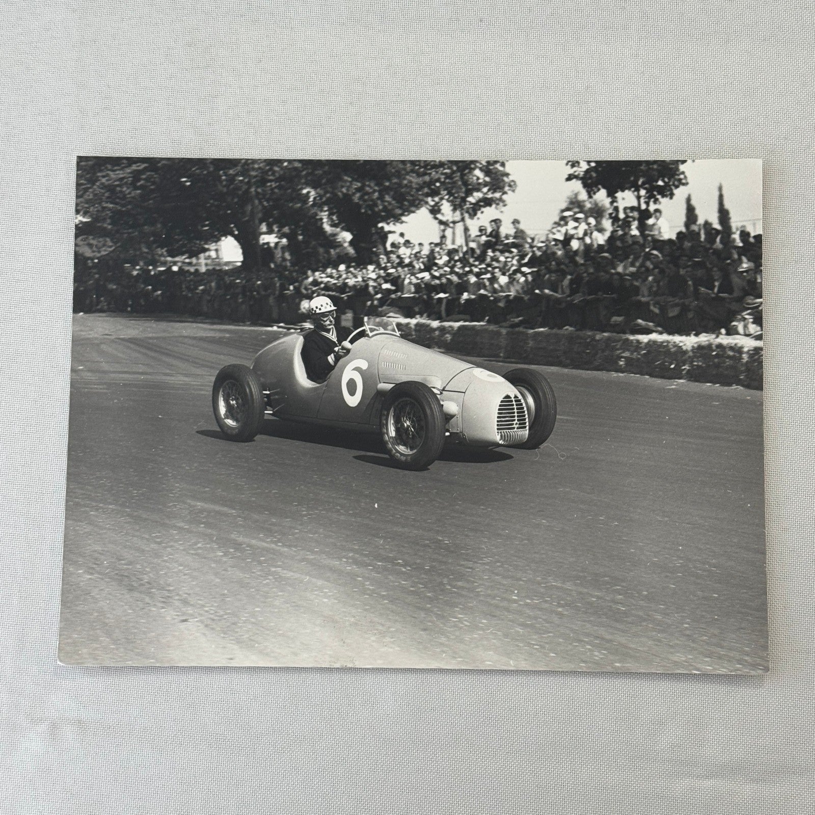 Jean Behra Racing Driver 1952 Swiss Grand Prix Gordini Car Photo Photograph