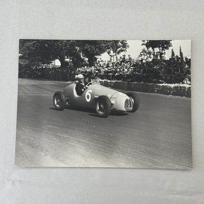 Jean Behra Racing Driver 1952 Swiss Grand Prix Gordini Car Photo Photograph