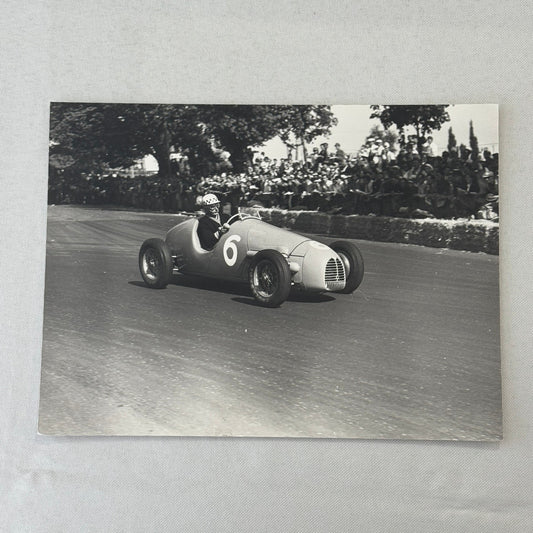 Jean Behra Racing Driver 1952 Swiss Grand Prix Gordini Car Photo Photograph