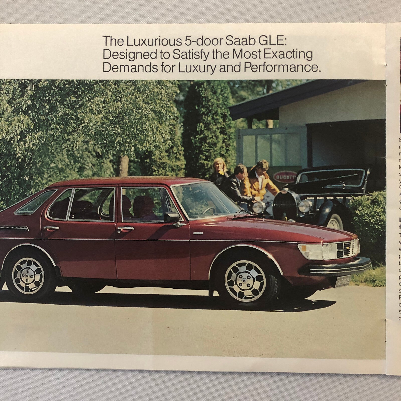 1978 Saab Sales Brochure Catalog Advertising 99 GL EMS GLE