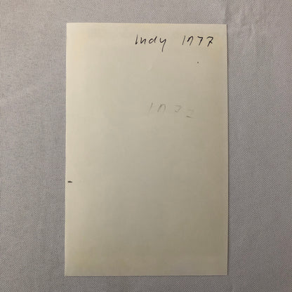 Vintage Indy Indianapolis Racing Photo Photograph AJ Foyt A.J. Foyt 1977